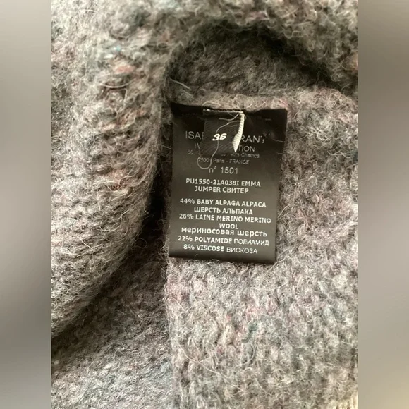 Isabel Marant Wool Blend Emma Jumper Sweater Puffed Sleeve - Picture 4 of 4